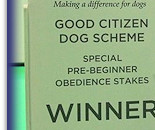 Sarah and Darcy with the Crufts Trophy!