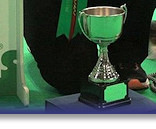 Sarah and Darcy with the Crufts Trophy!